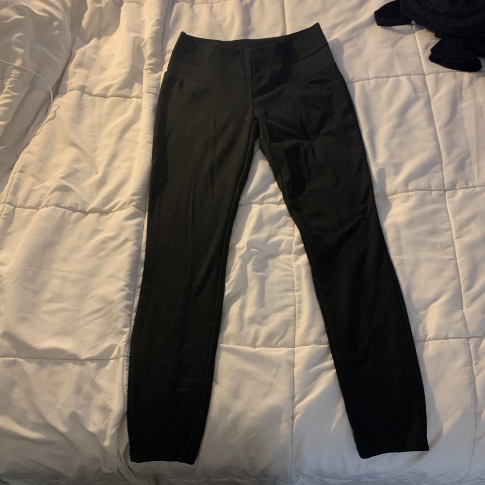 Black thick leggings